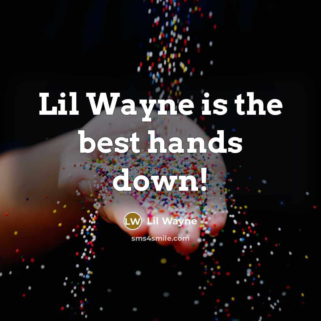 “Lil Wayne is the best hands down!” quote by Lil Wayne