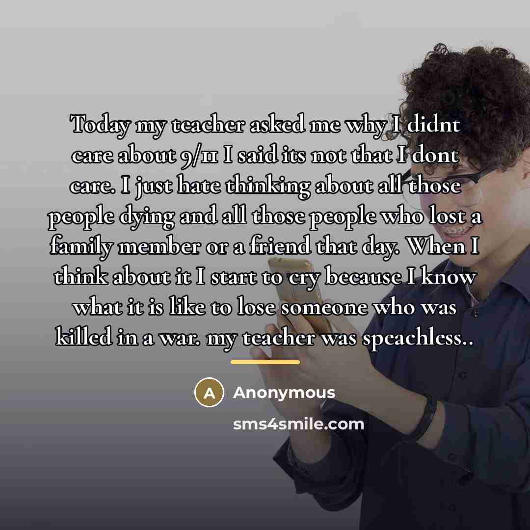 “Today my teacher asked me why I didnt care about…” quote by Anonymous