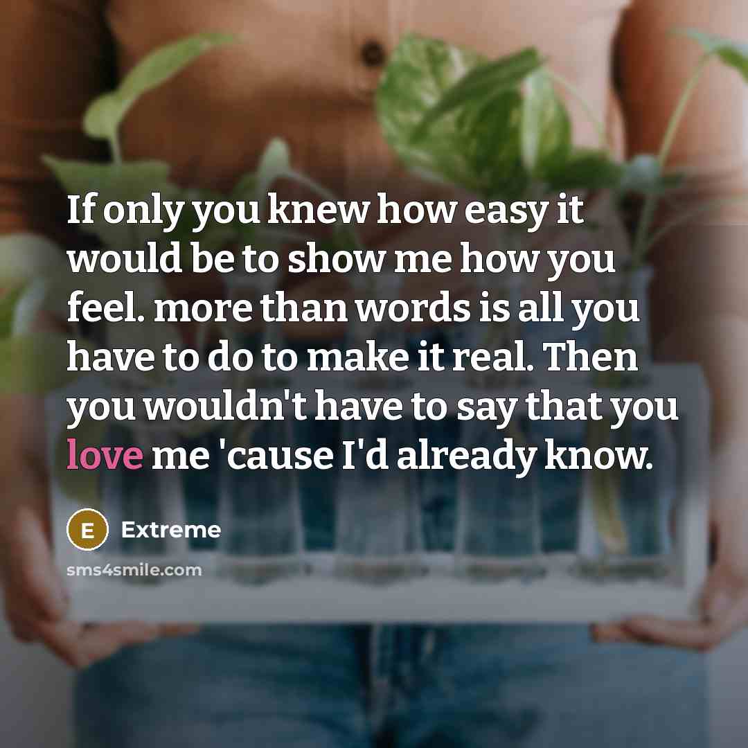 “If only you knew how easy it would be to…” quote by Extreme
