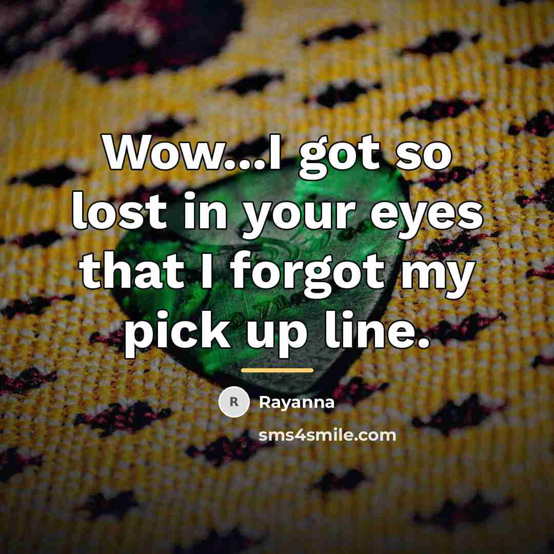 “Wow...I got so lost in your eyes that I forgot…” quote by Rayanna