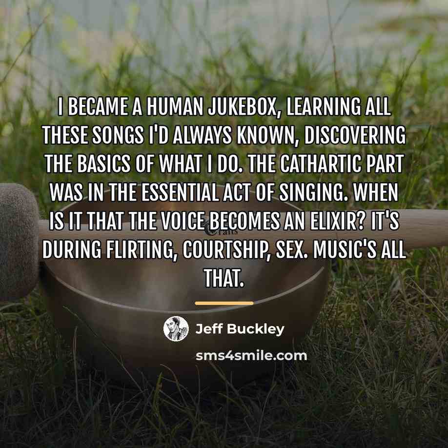 “I became a human jukebox, learning all these songs I'd…” quote by Jeff Buckley