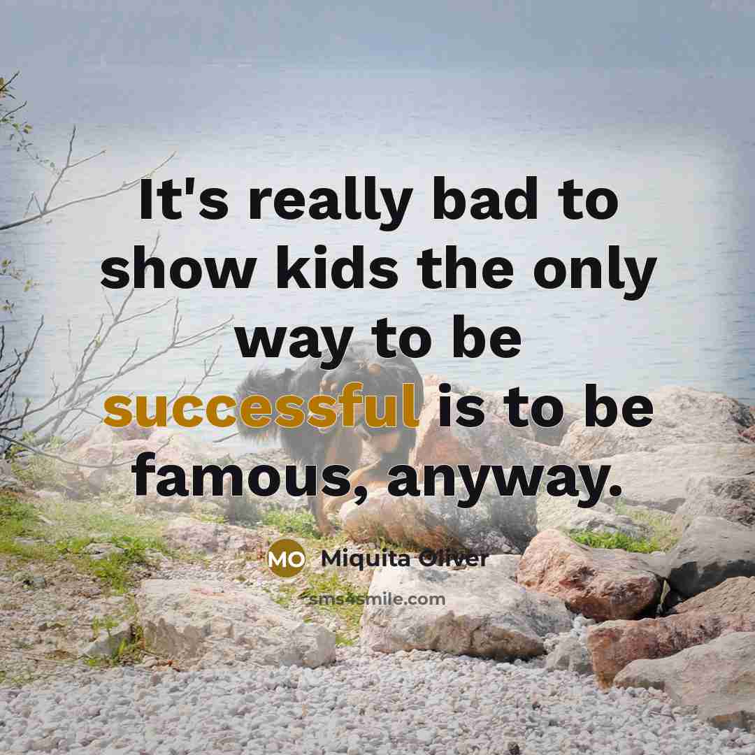 “It's really bad to show kids the only way to…” quote by Miquita Oliver