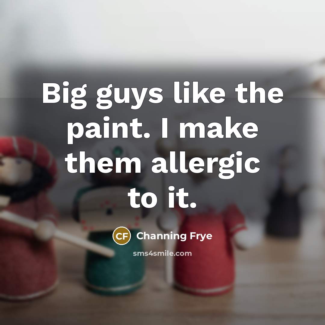 “Big guys like the paint. I make them allergic to…” quote by Channing Frye