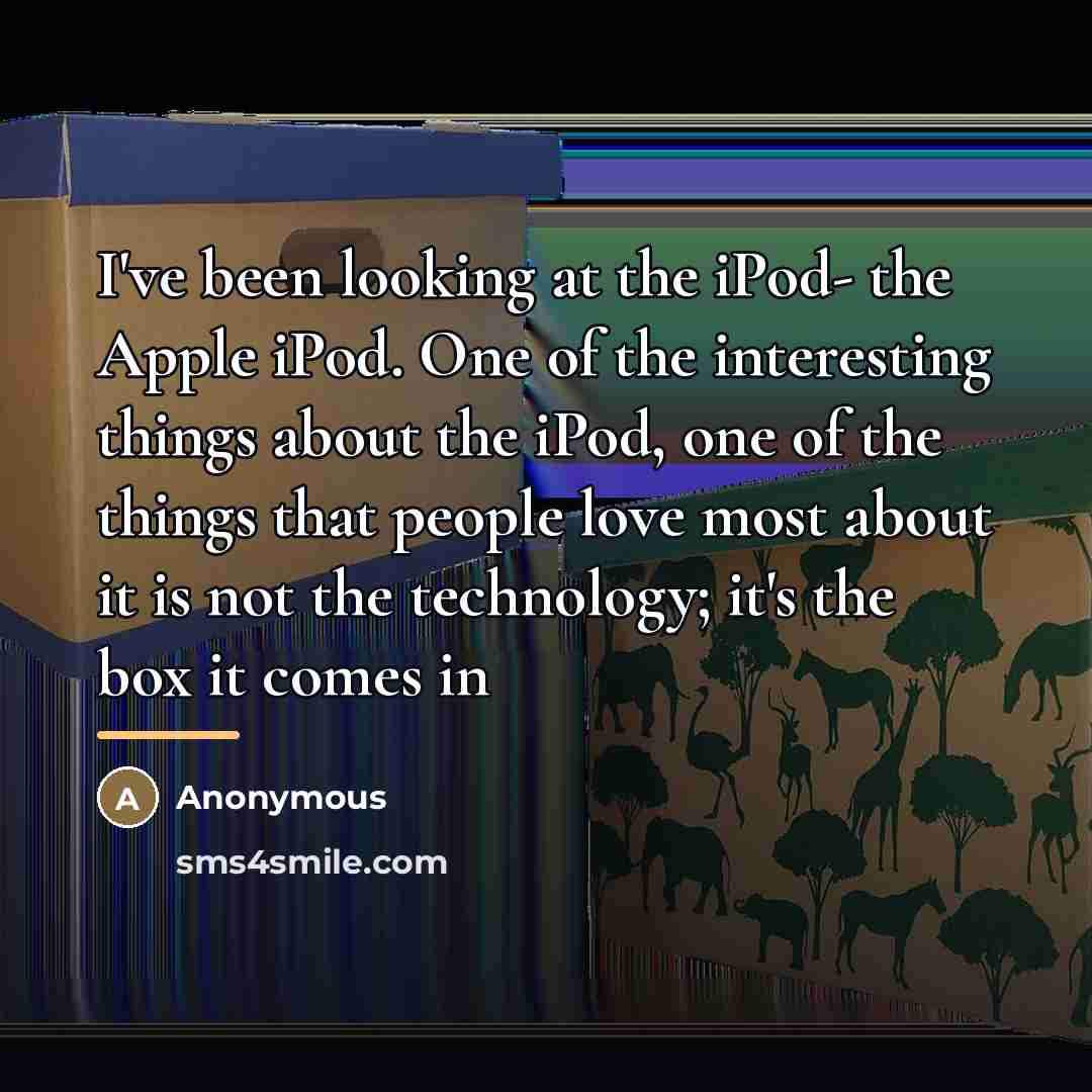 “I've been looking at the iPod- the Apple iPod. One…” quote by Anonymous