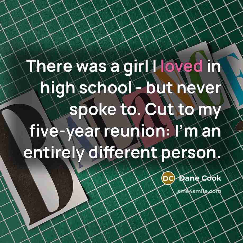 “There was a girl I loved in high school -…” quote by Dane Cook