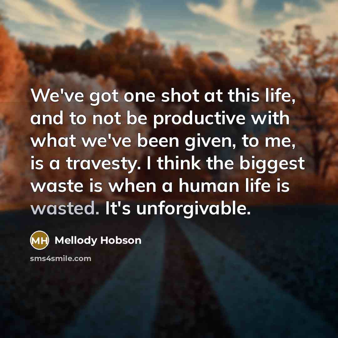 “We've got one shot at this life, and to not…” quote by Mellody Hobson