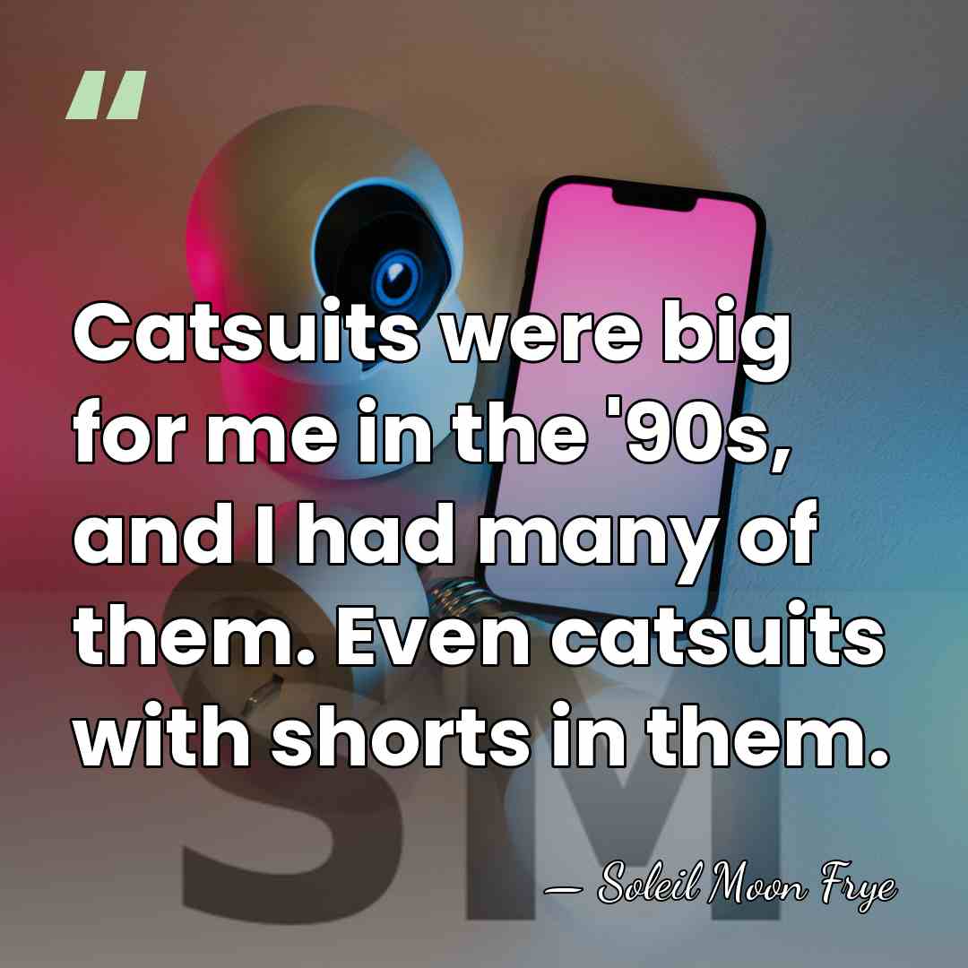 Catsuits were big for me in the '90s, and I had many&hellip; - Soleil Moon Frye