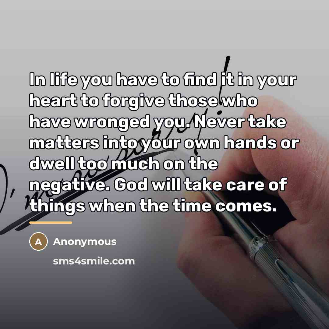 “In life you have to find it in your heart…” quote by Anonymous
