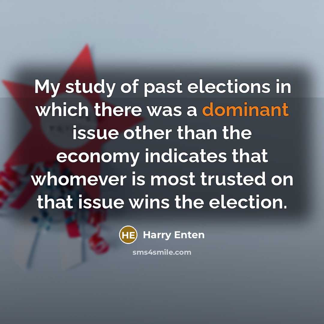 “My study of past elections in which there was a…” quote by Harry Enten