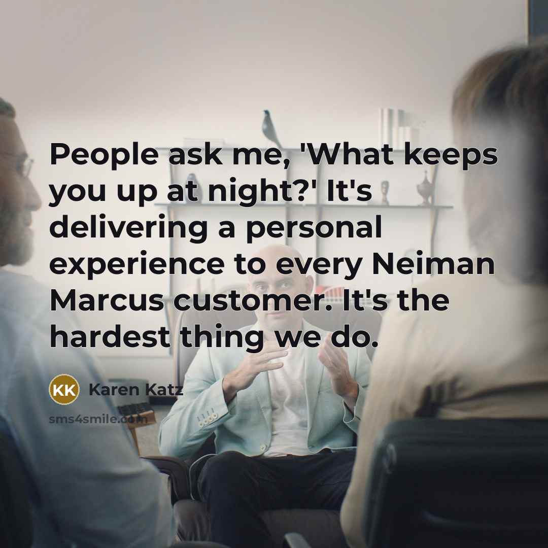 “People ask me, 'What keeps you up at night?' It's…” quote by Karen Katz