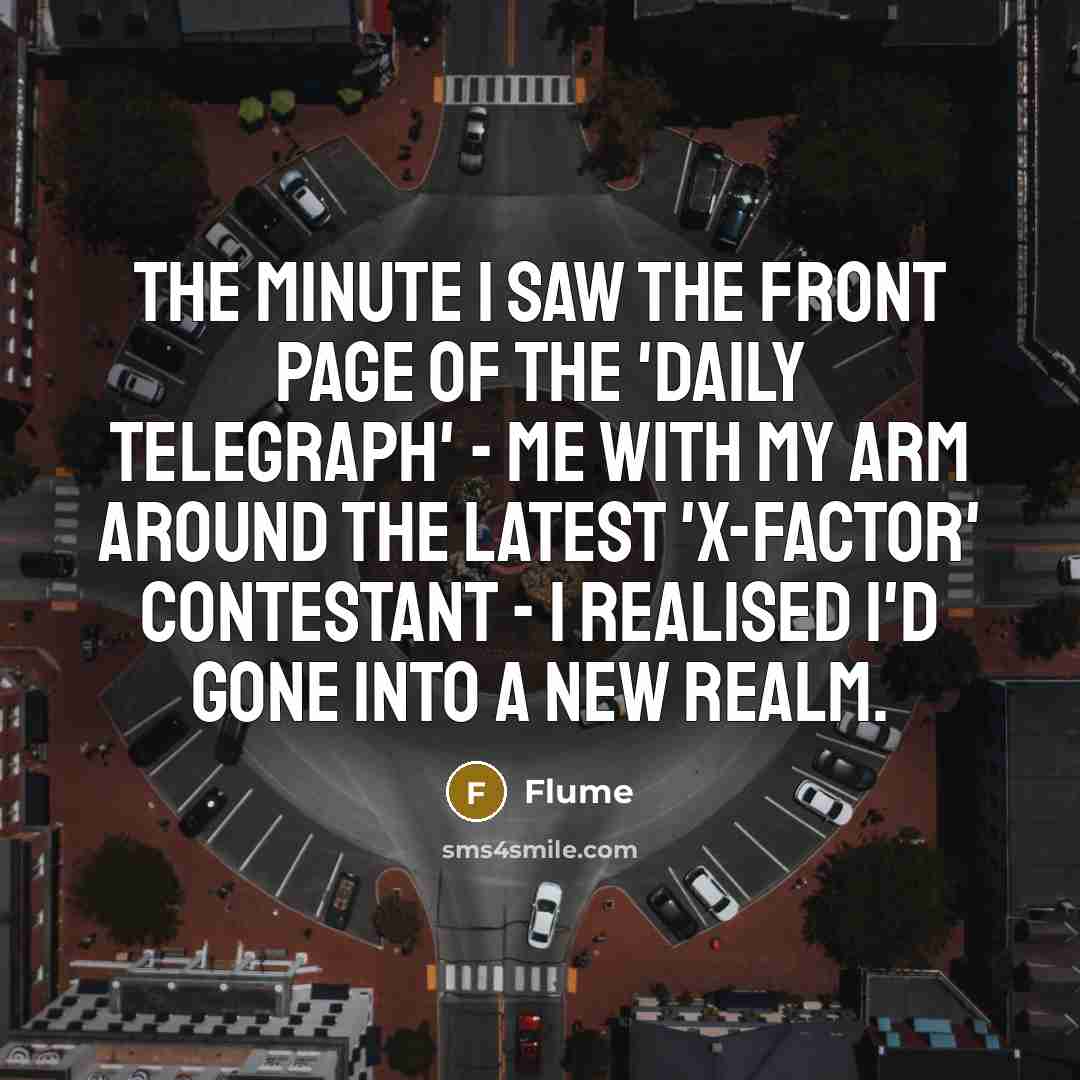 “The minute I saw the front page of the 'Daily…” quote by Flume