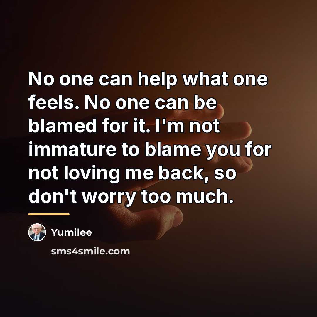 “No one can help what one feels. No one can…” quote by Yumilee