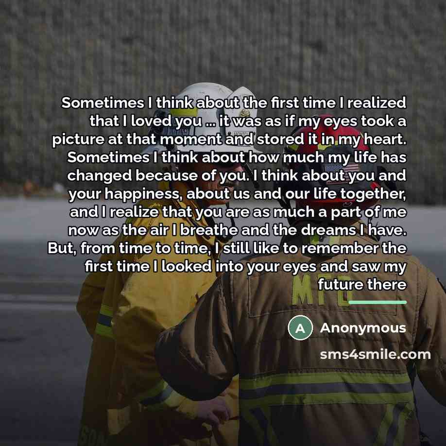 “Sometimes I think about the first time I realized that…” quote by Anonymous