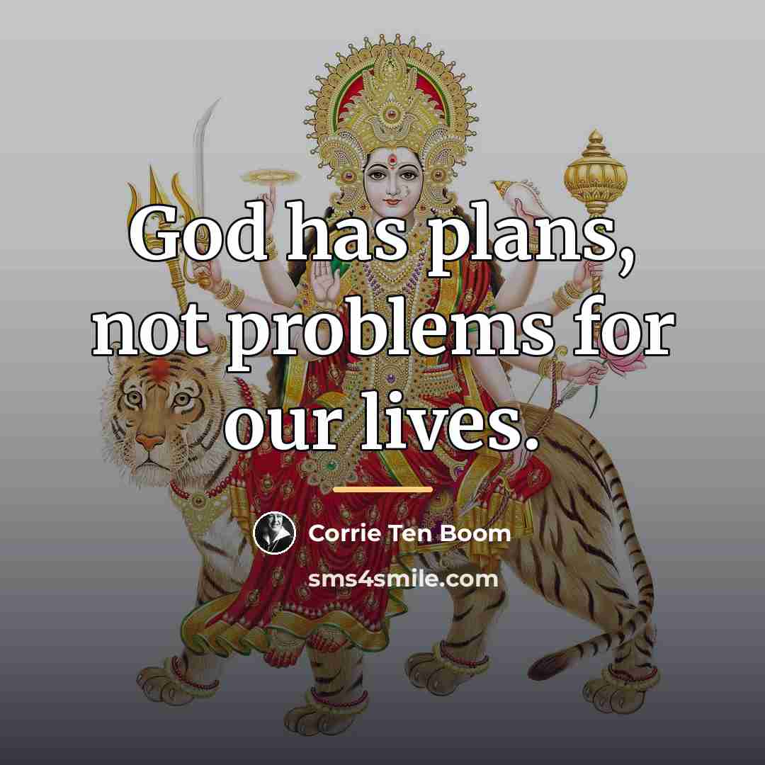 “God has plans, not problems for our lives.…” quote by Corrie Ten Boom