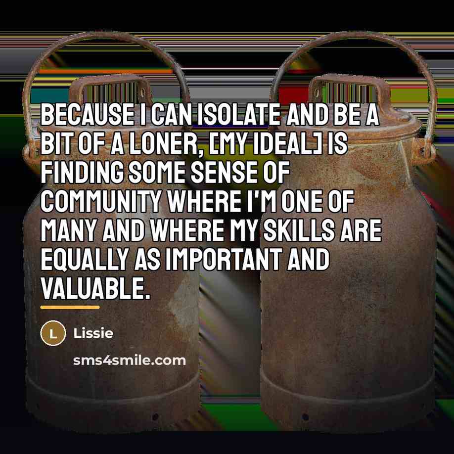 “Because I can isolate and be a bit of a…” quote by Lissie