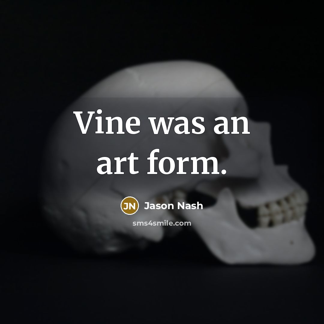 “Vine was an art form.…” quote by Jason Nash