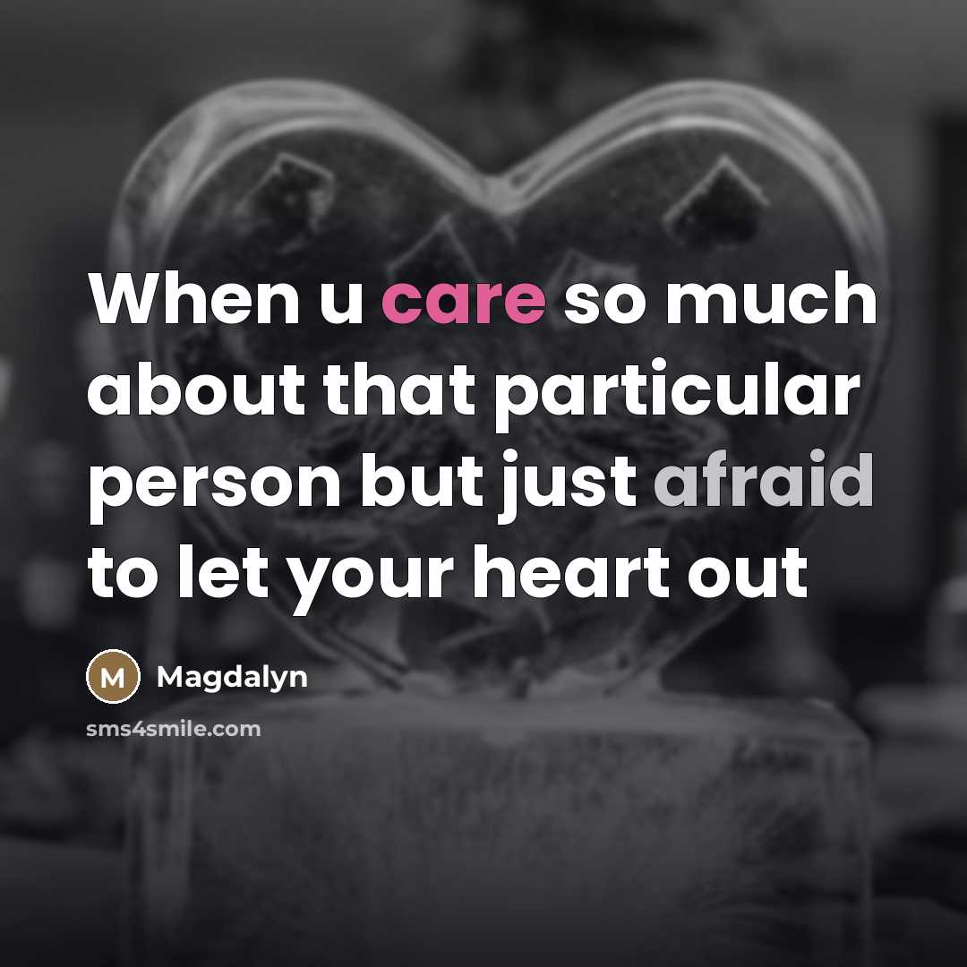 “When u care so much about that particular person but…” quote by Magdalyn