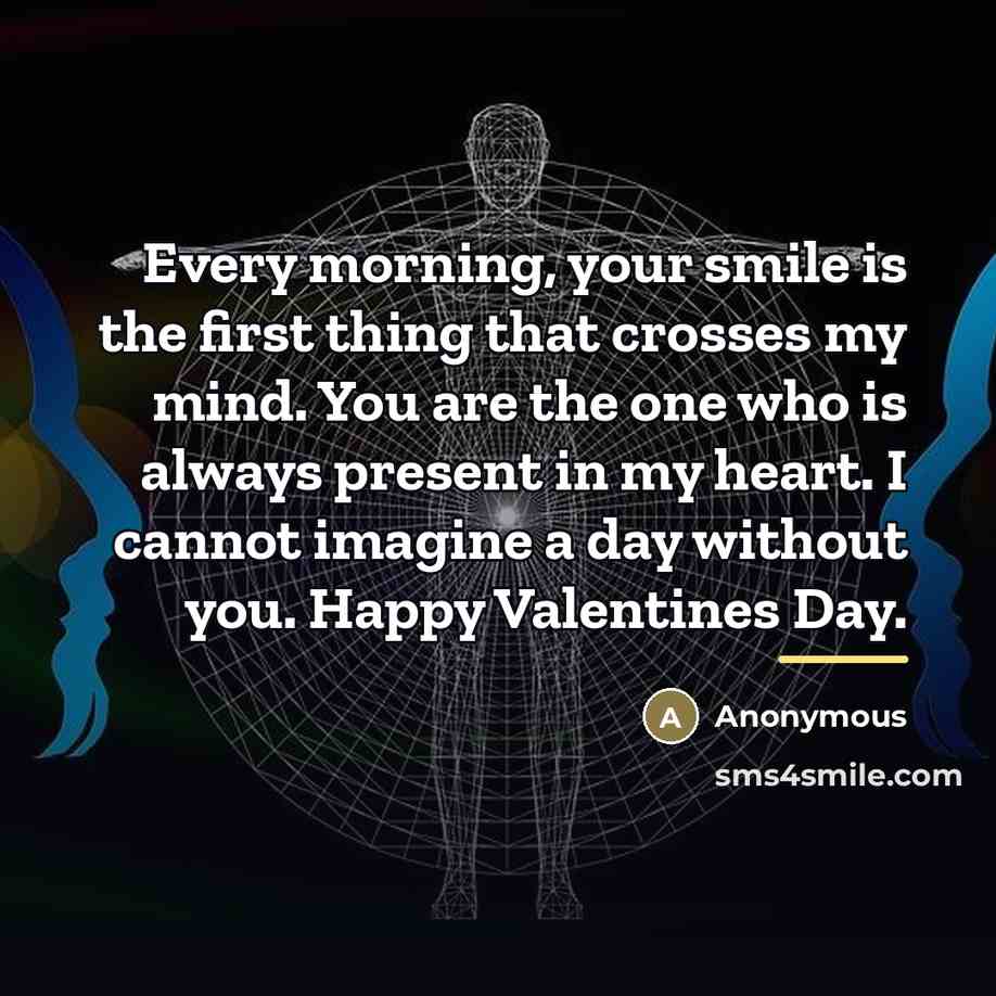 “Every morning, your smile is the first thing that crosses…” quote by Anonymous