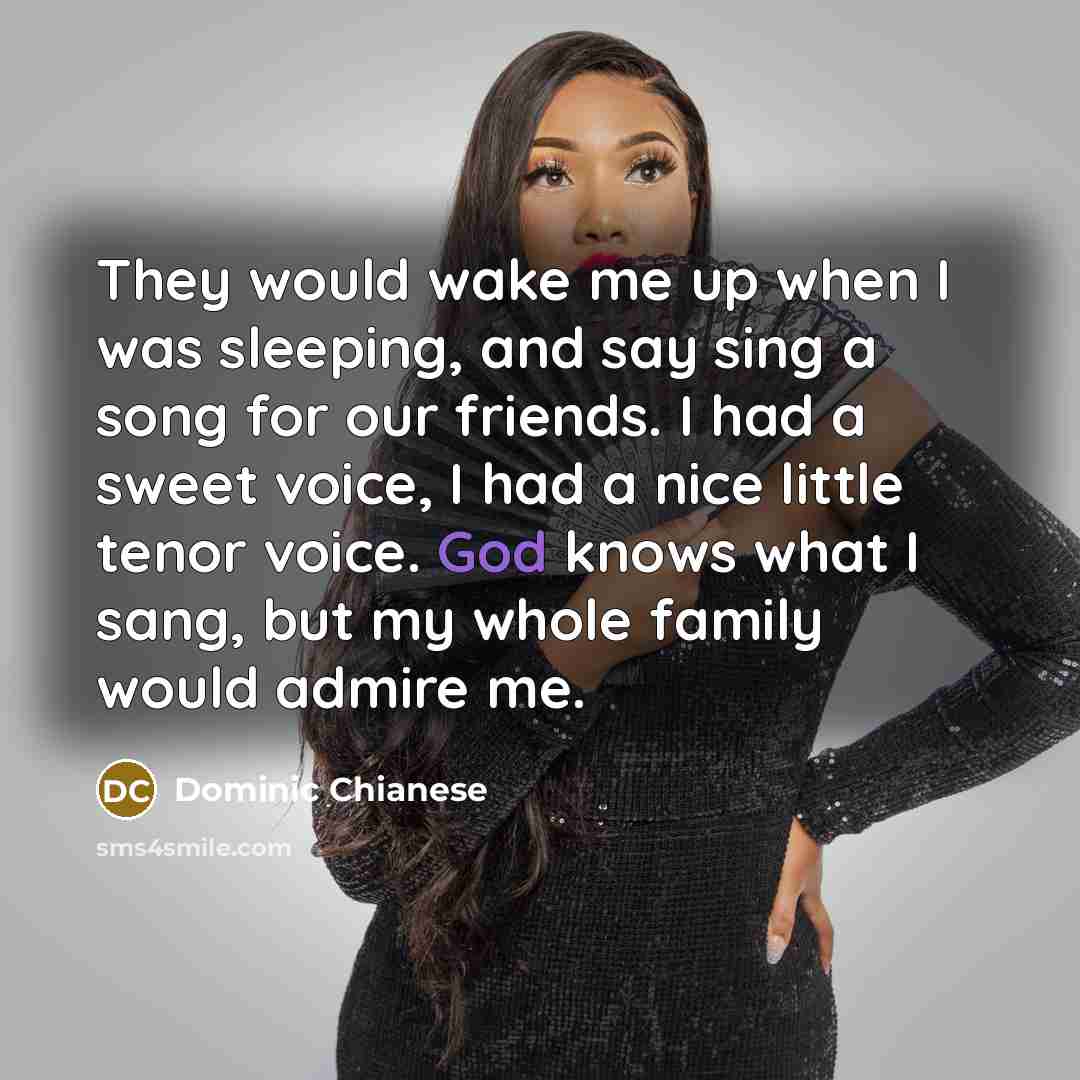 “They would wake me up when I was sleeping, and…” quote by Dominic Chianese