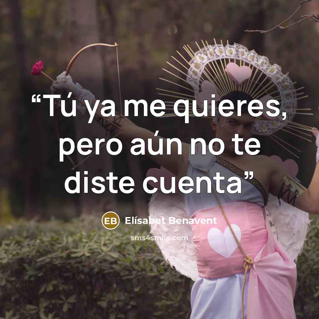 “Tú ya me quieres, pero aún no te diste cuenta” quote by Elísabet Benavent