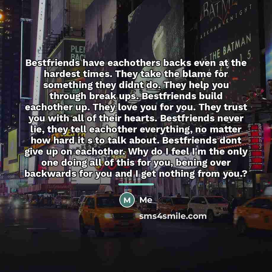 “Bestfriends have eachothers backs even at the hardest times. They…” quote by Me