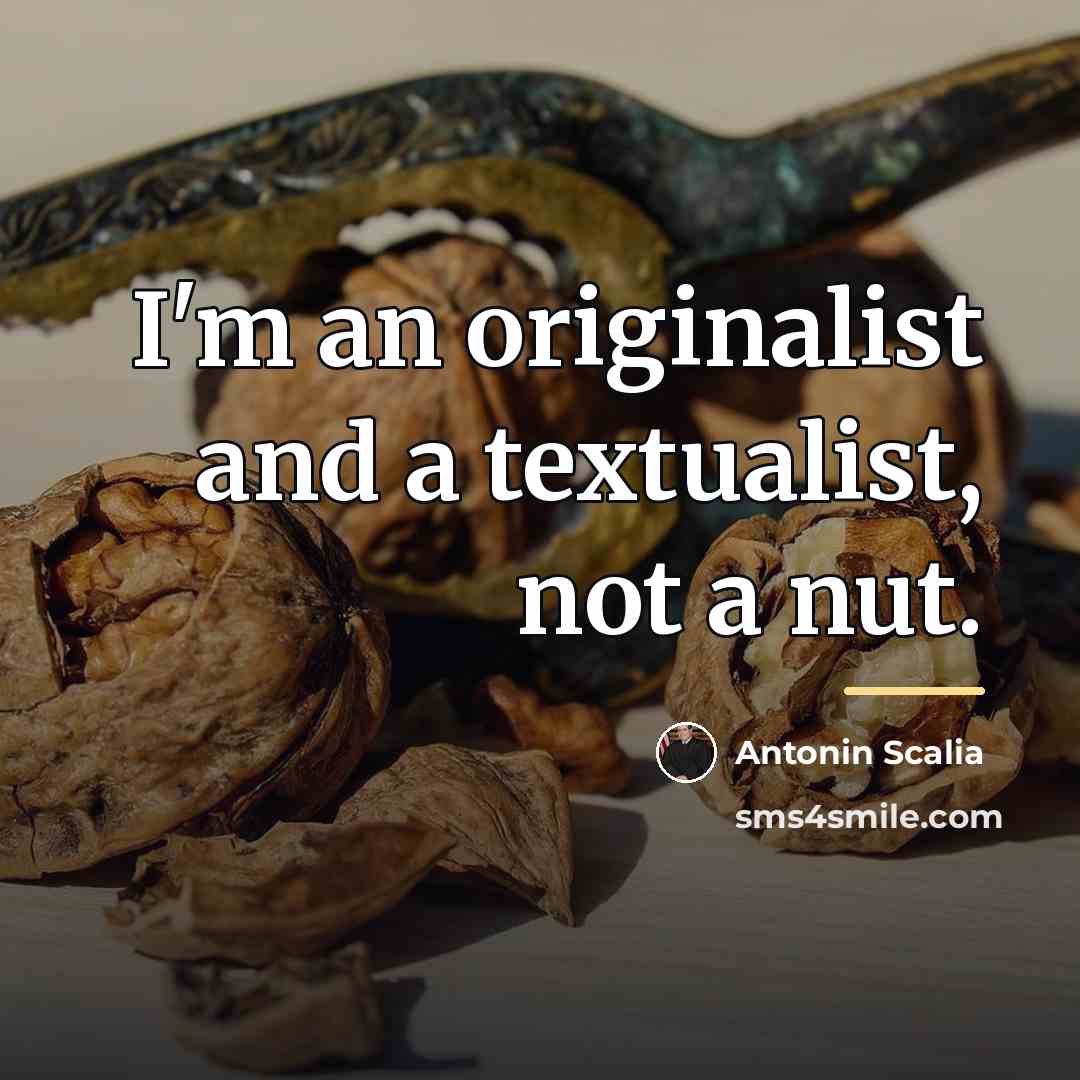 “I'm an originalist and a textualist, not a nut.…” quote by Antonin Scalia