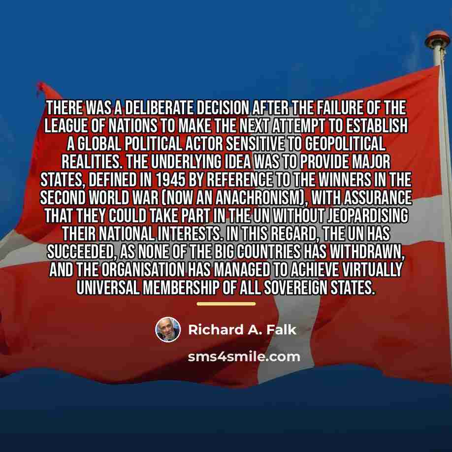 “There was a deliberate decision after the failure of the…” quote by Richard A. Falk