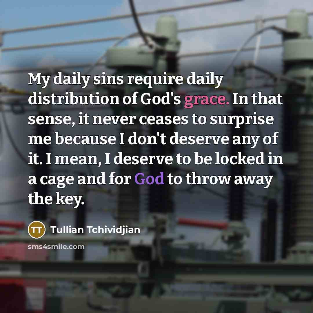 “My daily sins require daily distribution of God's grace. In…” quote by Tullian Tchividjian