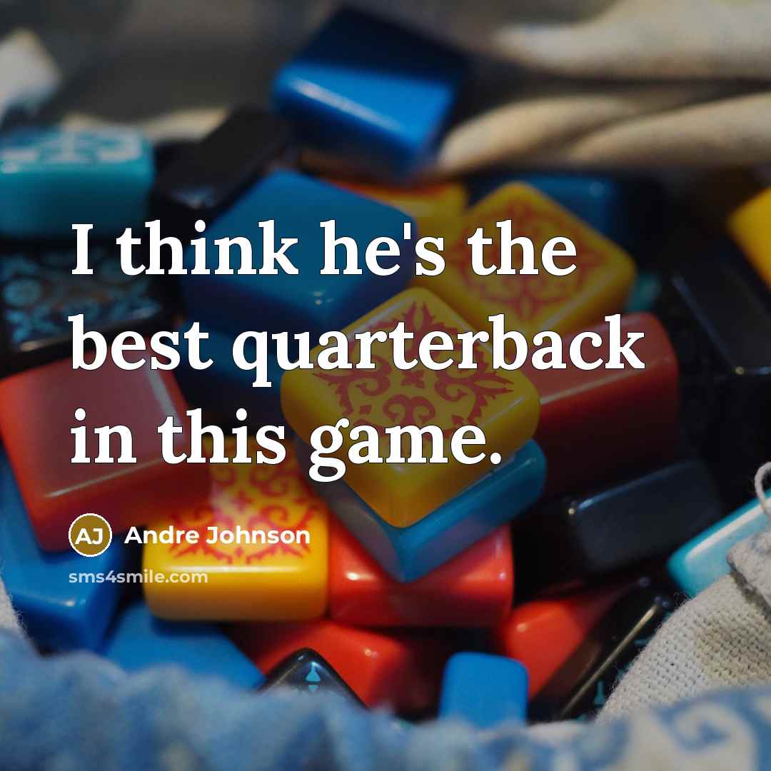 “I think he's the best quarterback in this game.…” quote by Andre Johnson