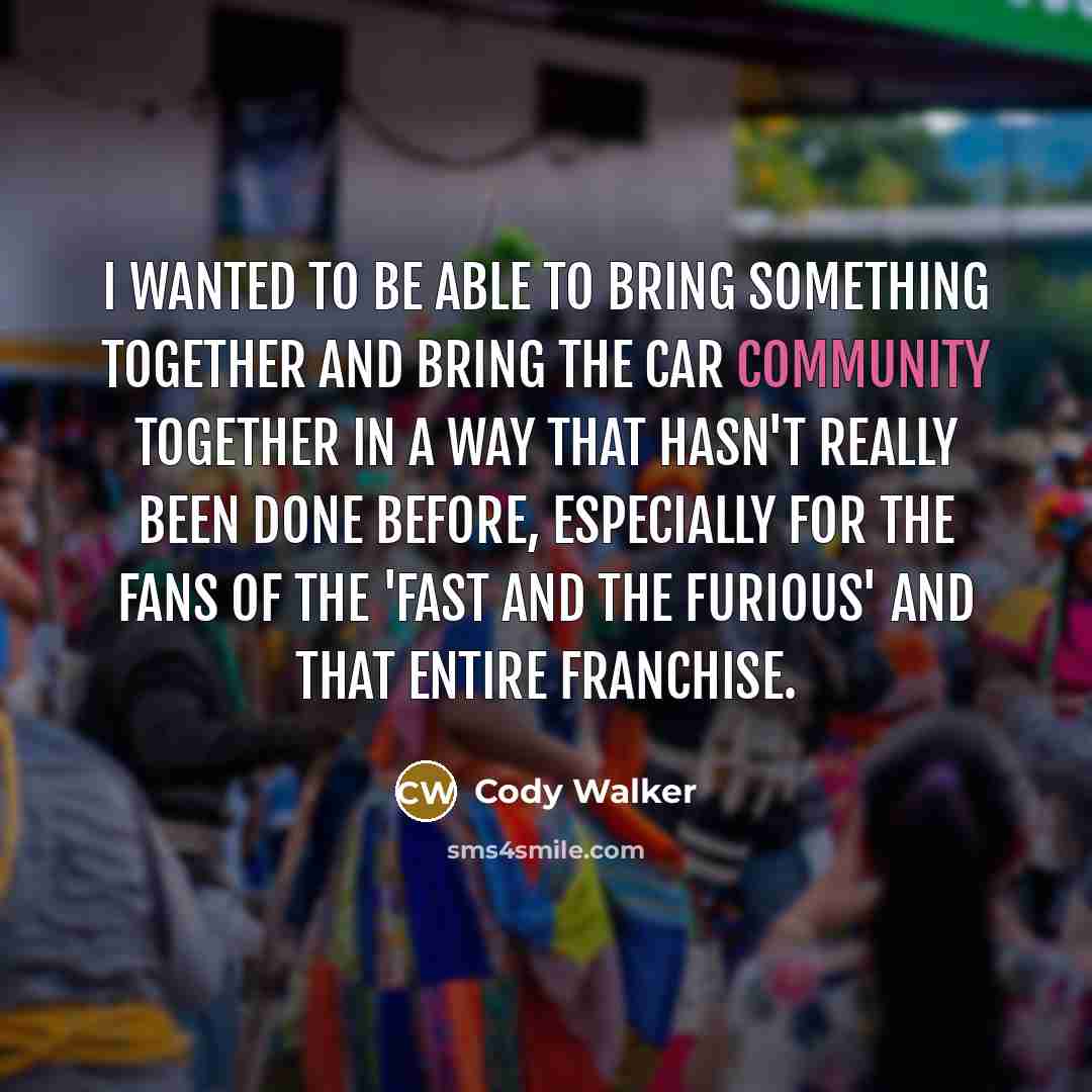 “I wanted to be able to bring something together and…” quote by Cody Walker