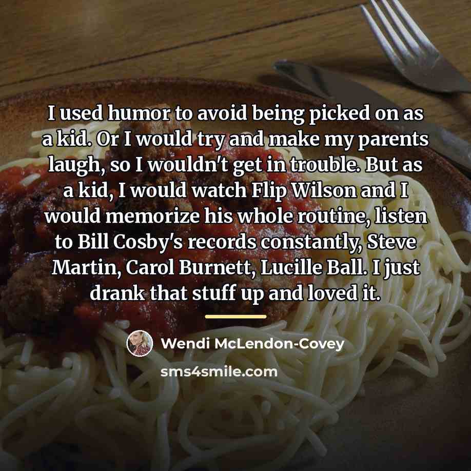 “I used humor to avoid being picked on as a…” quote by Wendi McLendon-Covey