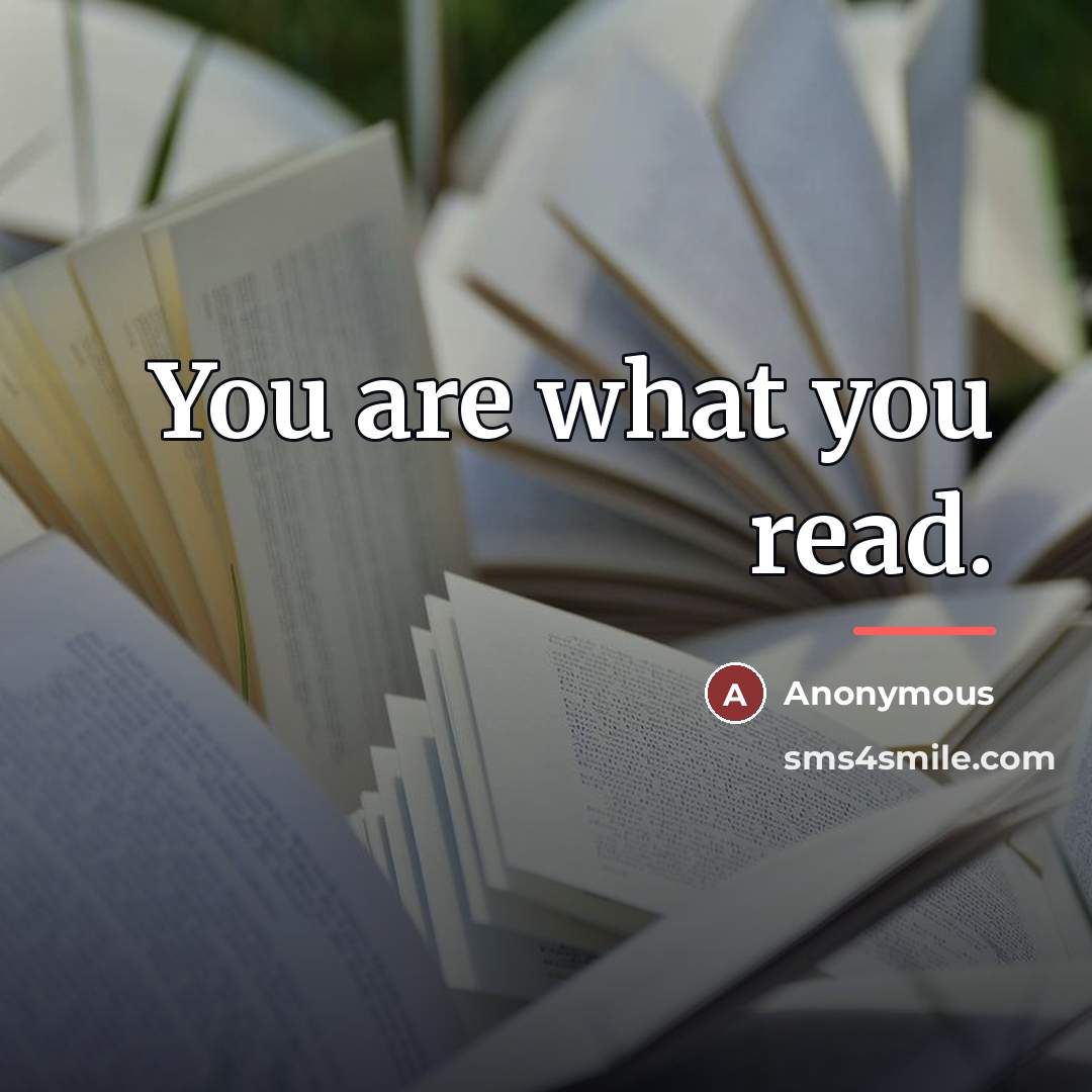 “You are what you read.…” quote by Cristina Neagu