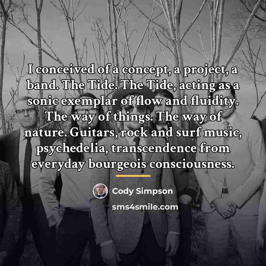“I conceived of a concept, a project, a band. The…” quote by Cody Simpson