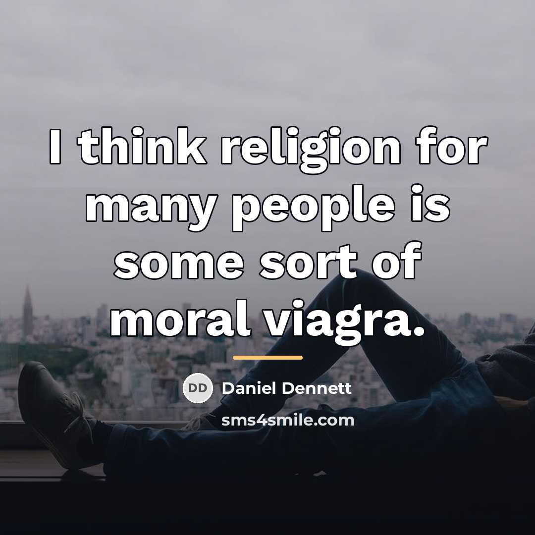 “I think religion for many people is some sort of…” quote by Daniel Dennett