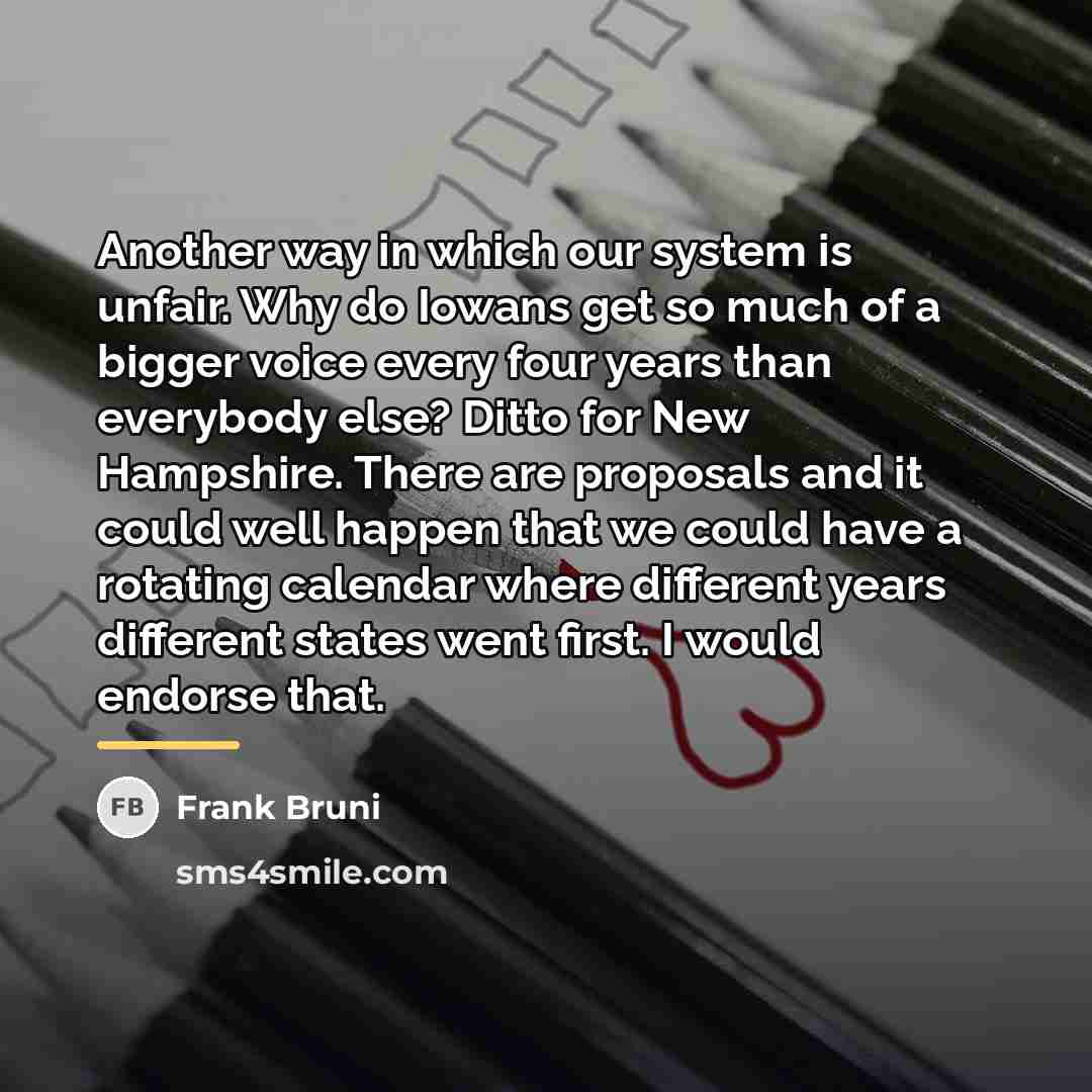 “Another way in which our system is unfair. Why do…” quote by Frank Bruni