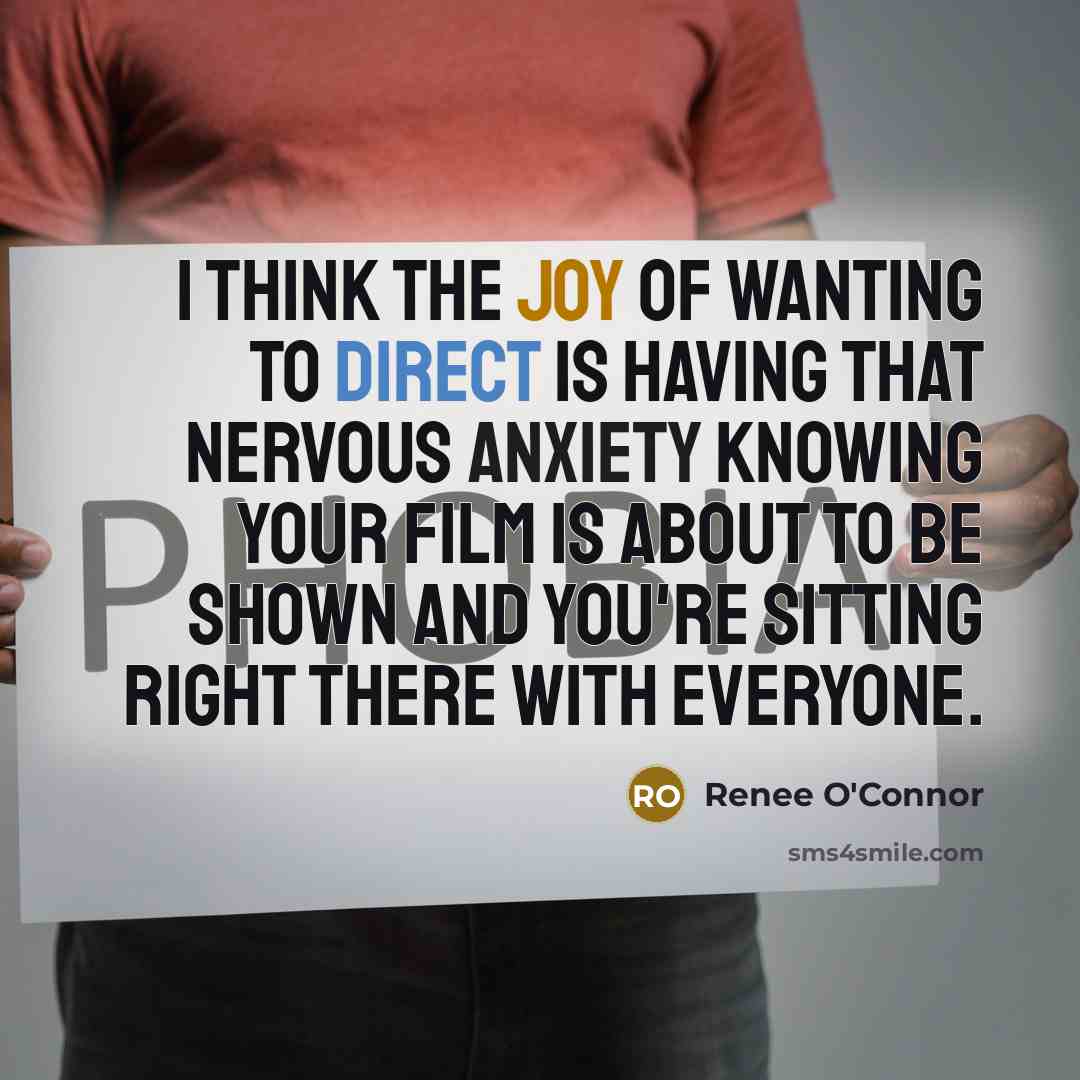 “I think the joy of wanting to direct is having…” quote by Renee O'Connor