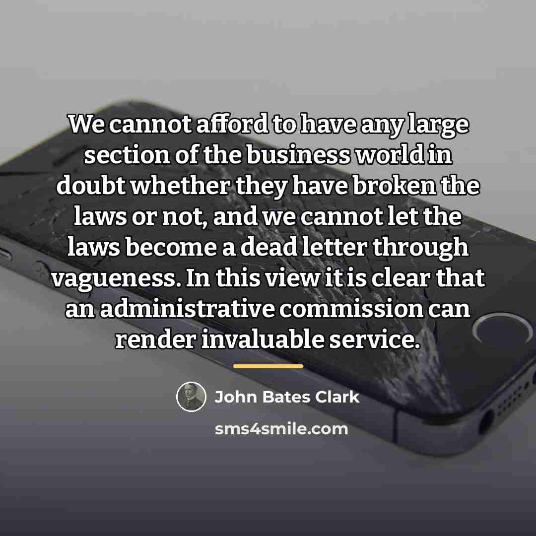 “We cannot afford to have any large section of the…” quote by John Bates Clark