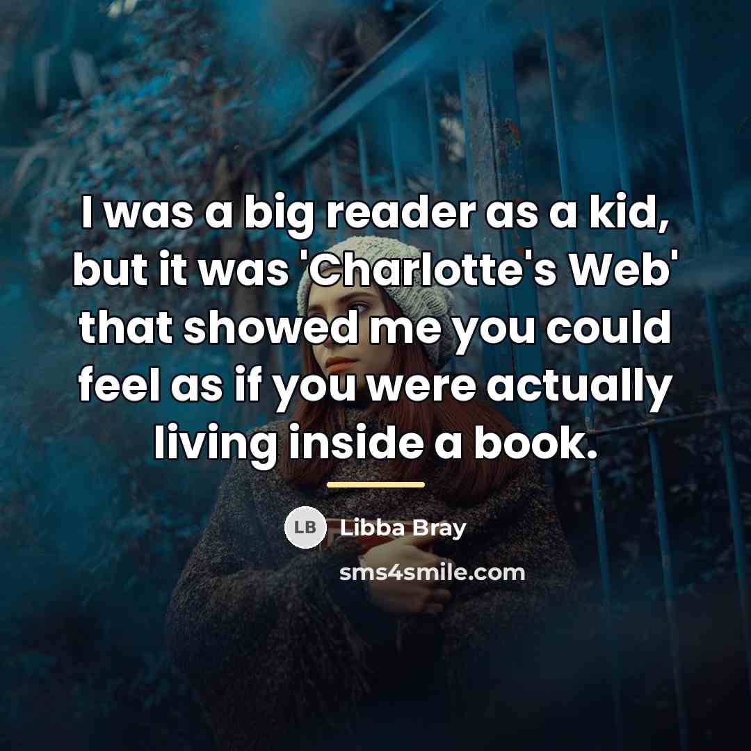 “I was a big reader as a kid, but it…” quote by Libba Bray