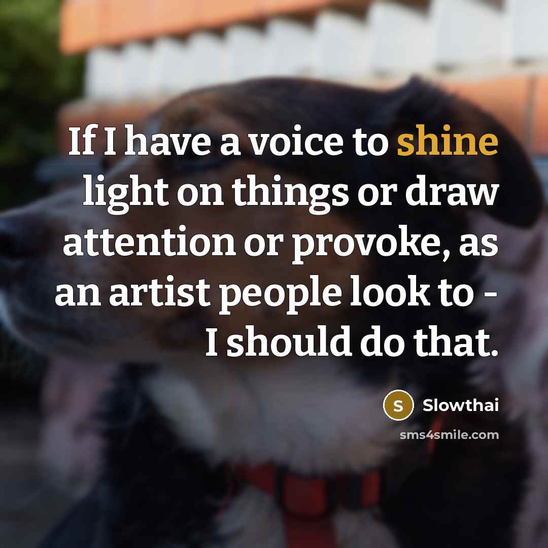 “If I have a voice to shine light on things…” quote by Slowthai