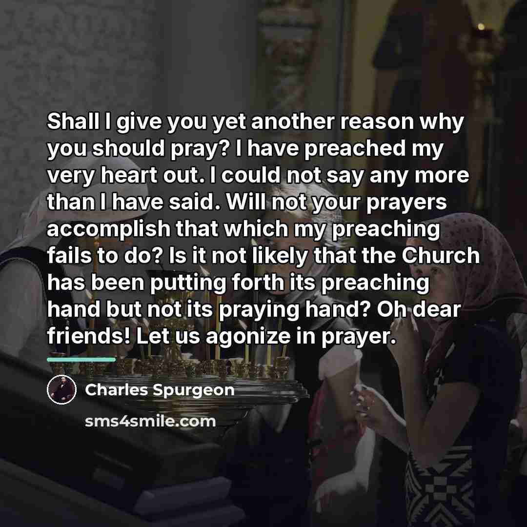 “Shall I give you yet another reason why you should…” quote by Charles Spurgeon