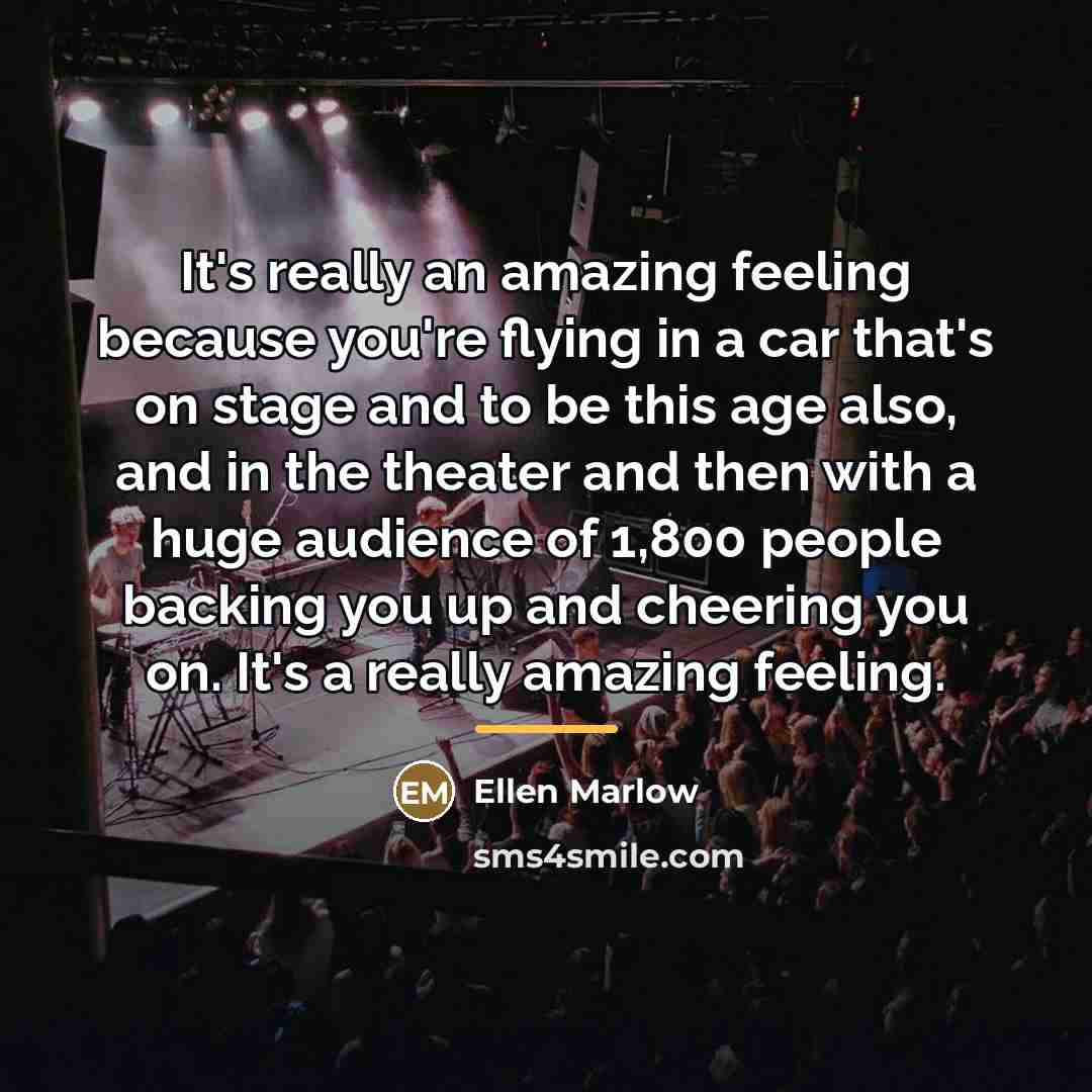 “It's really an amazing feeling because you're flying in a…” quote by Ellen Marlow