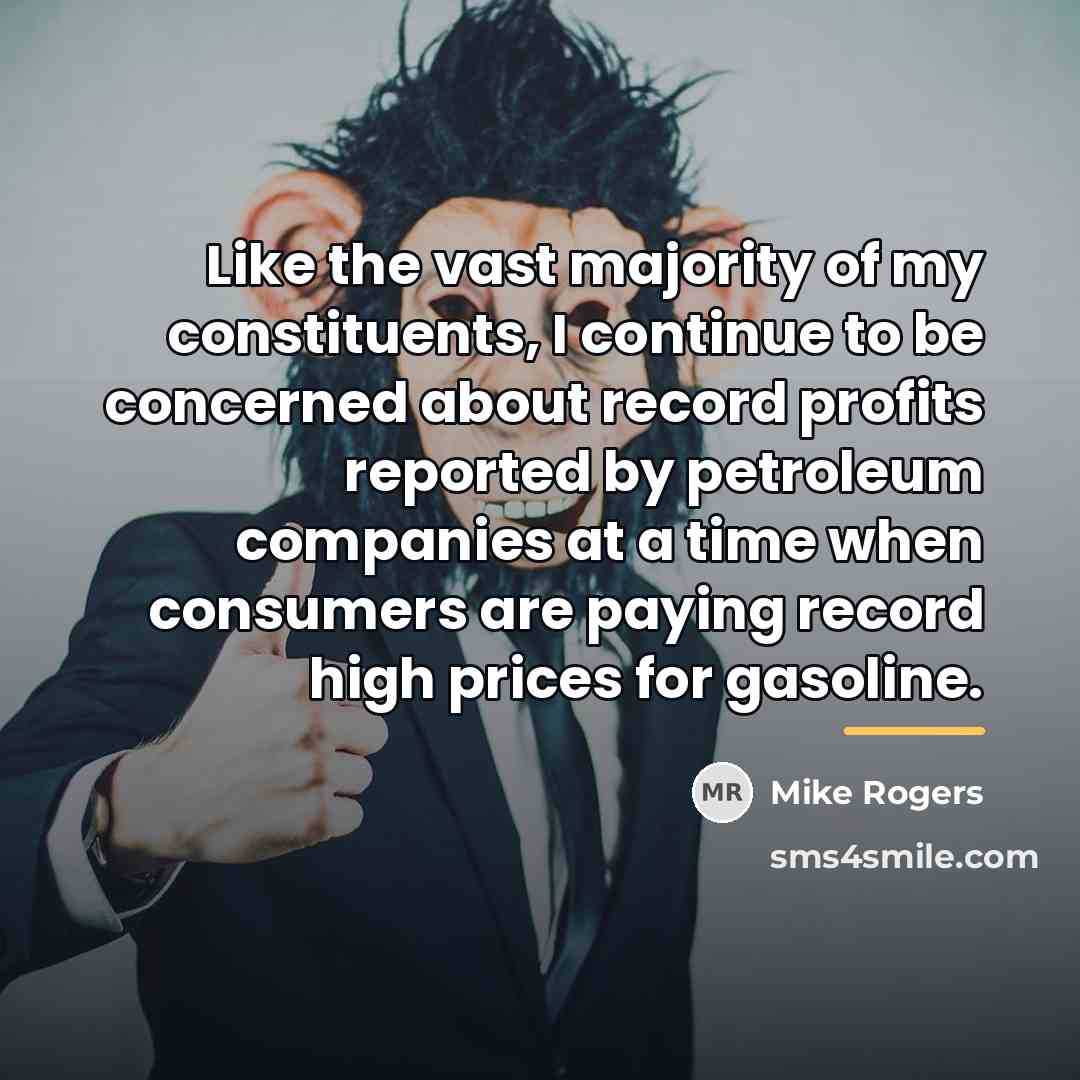 “Like the vast majority of my constituents, I continue to…” quote by Mike Rogers