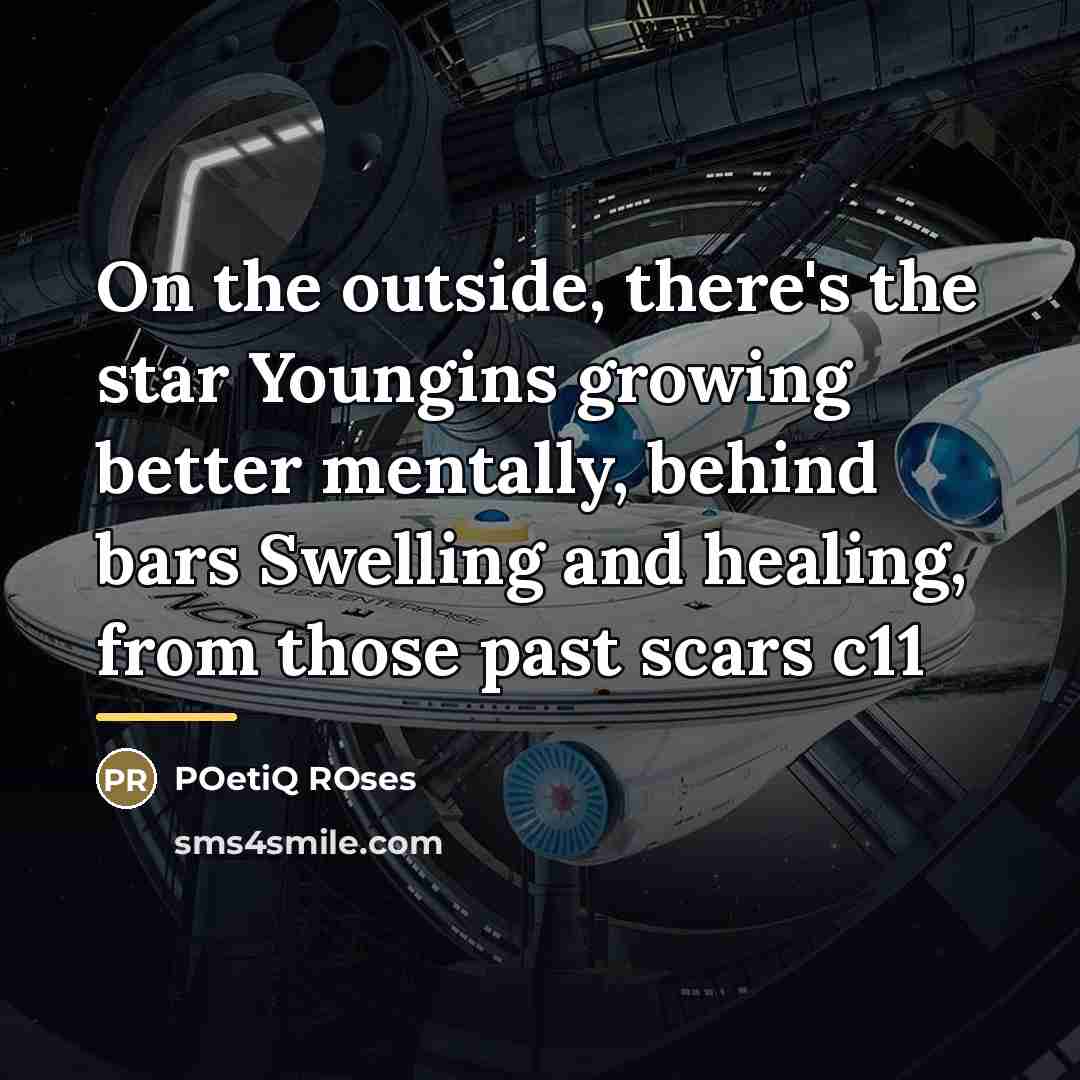 “On the outside, there's the star Youngins growing better mentally,…” quote by POetiQ ROses