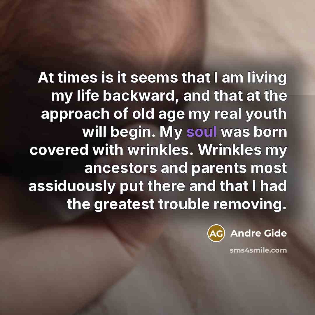 “At times is it seems that I am living my…” quote by Andre Gide