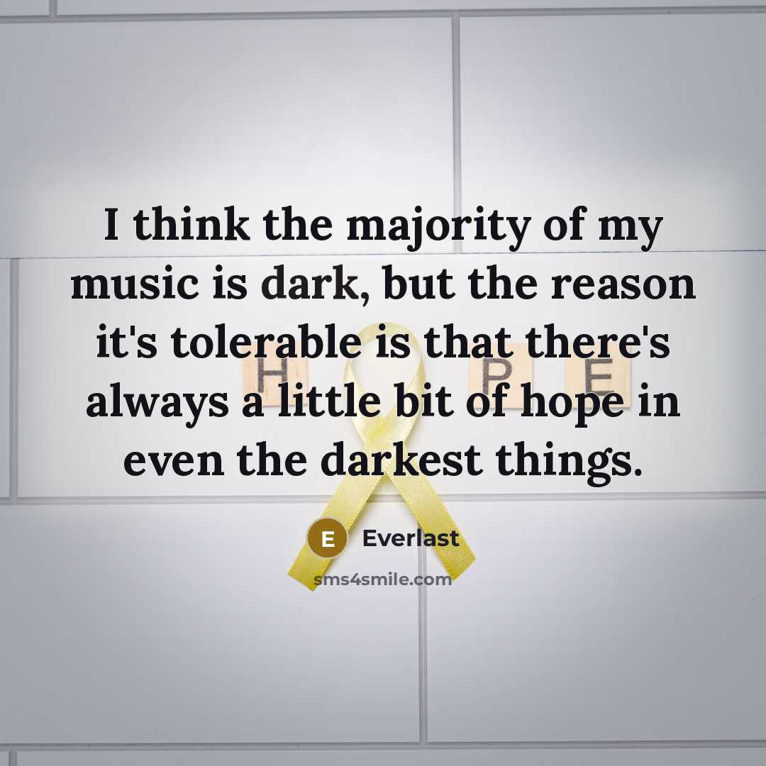 “I think the majority of my music is dark, but…” quote by Everlast