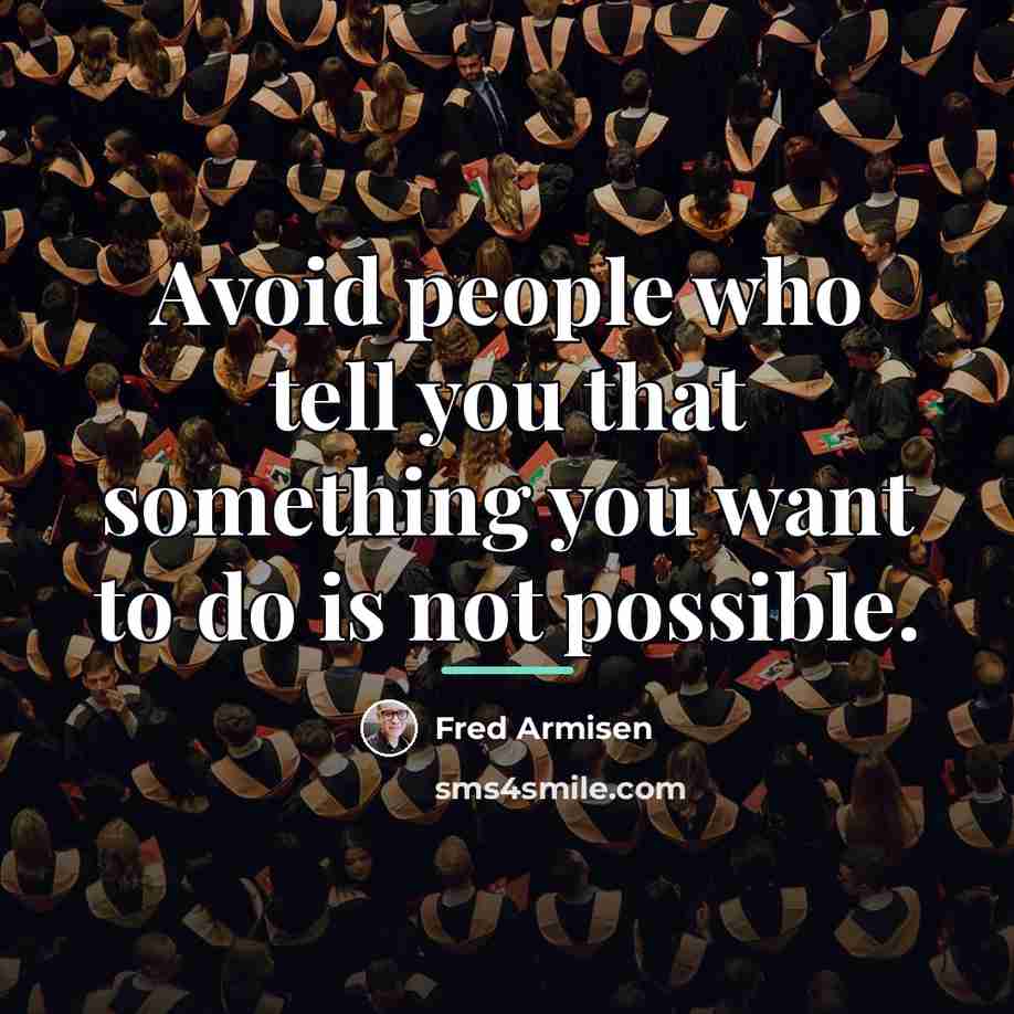 “Avoid people who tell you that something you want to…” quote by Fred Armisen