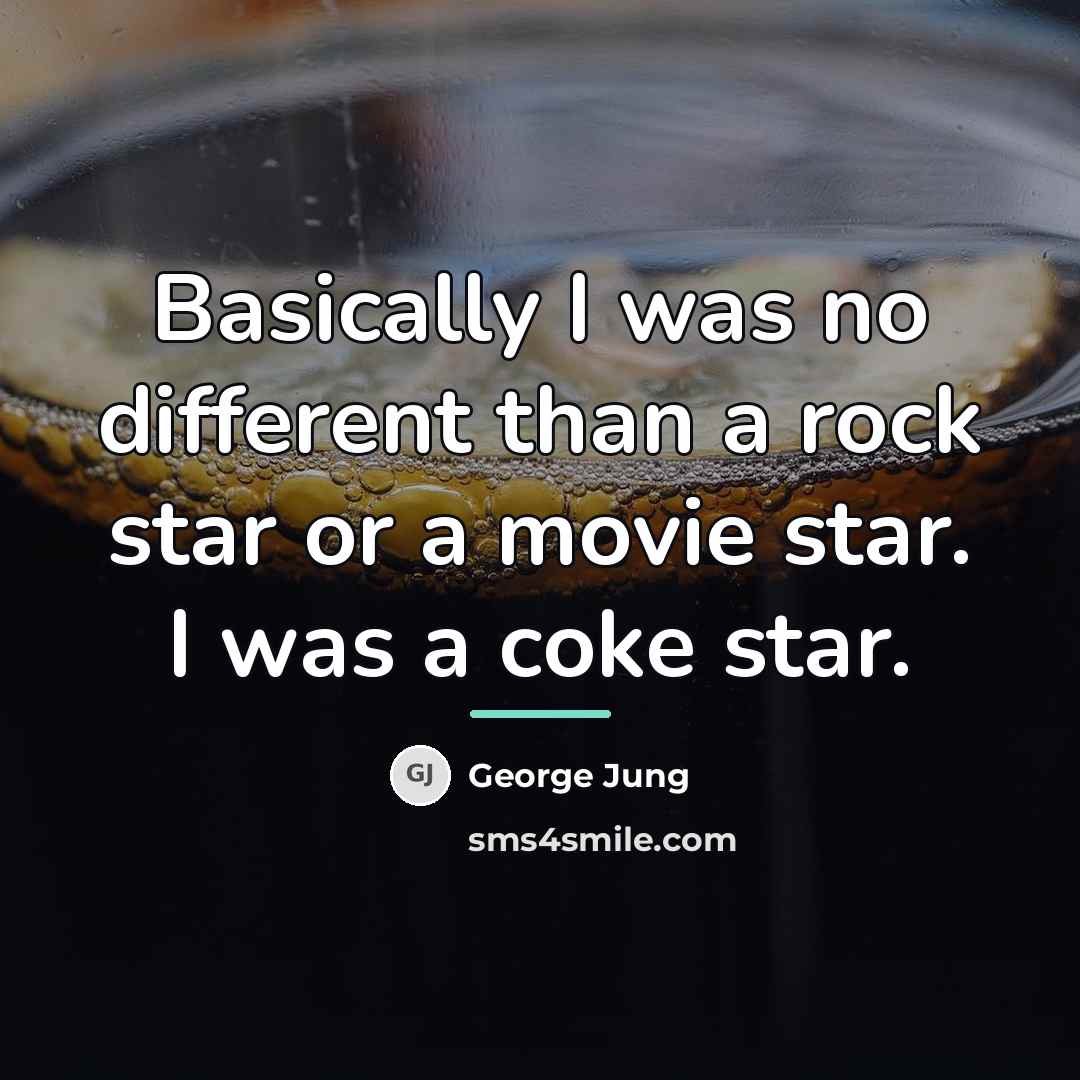 “Basically I was no different than a rock star or…” quote by George Jung