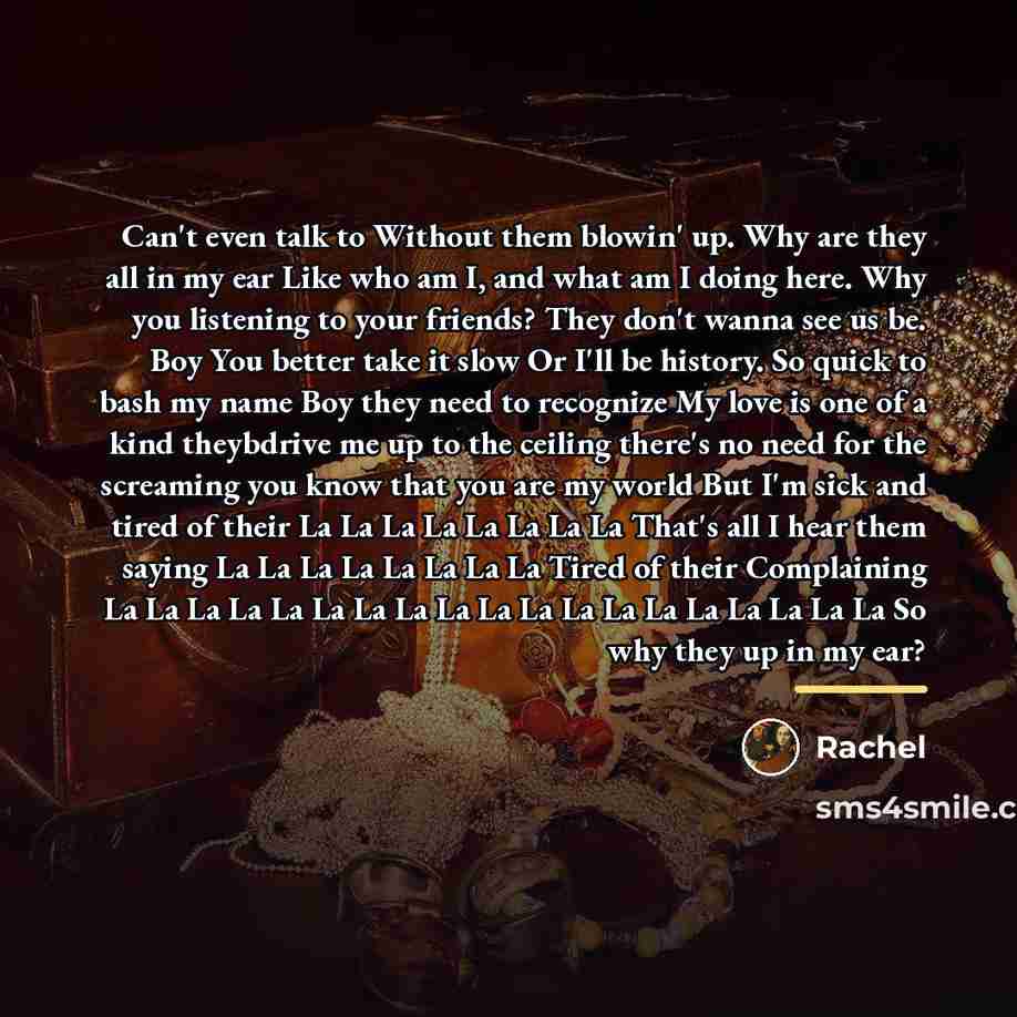 “Can't even talk to Without them blowin' up. Why are…” quote by Rachel