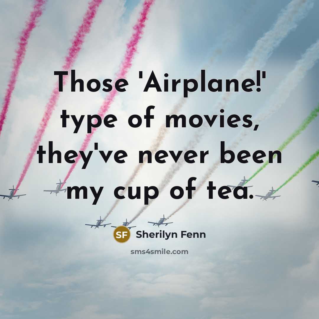 “Those 'Airplane!' type of movies, they've never been my cup…” quote by Sherilyn Fenn