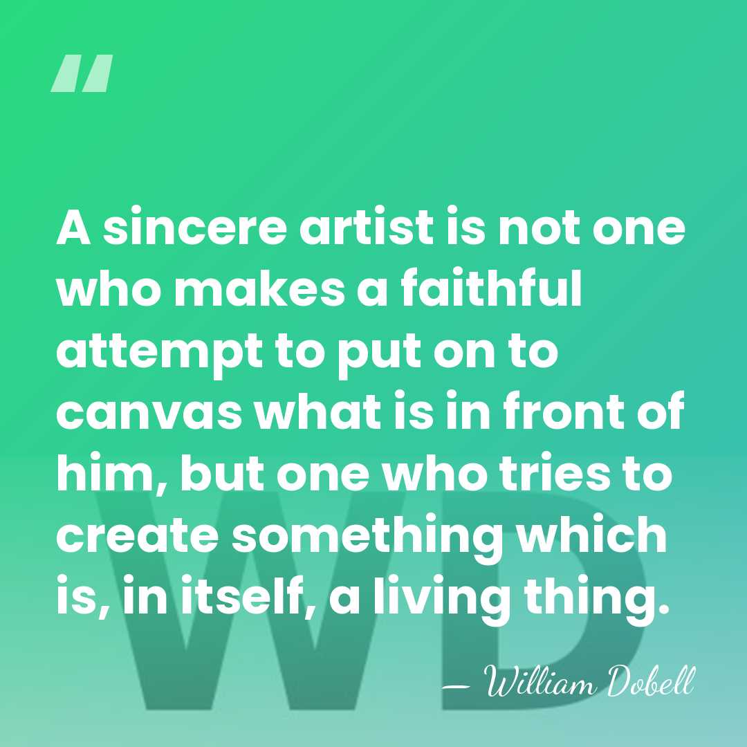 A sincere artist is not one who makes a faithful attempt to&hellip; - William Dobell